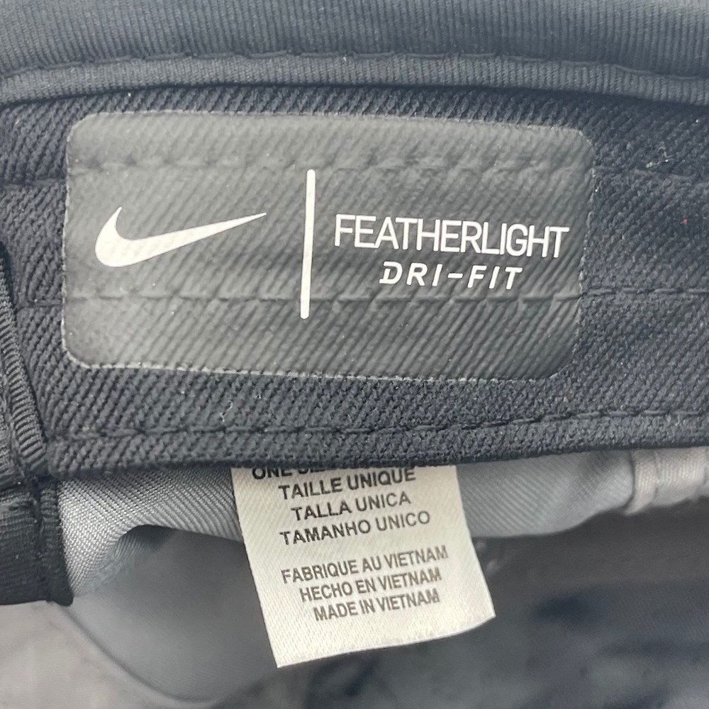 Nike 679421-065 OSFM Grey Featherlight Dri-FIT‎ Summer Running Hat Strapback Cap - Picture 2 of 11